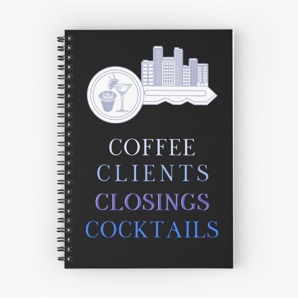 Item preview, Coffee Clients Closings Cocktails Real Estate Agent designed and sold by jrobdesignz.