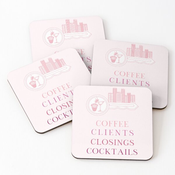Item preview, Coffee Clients Closings Cocktails Real Estate Agent designed and sold by jrobdesignz.