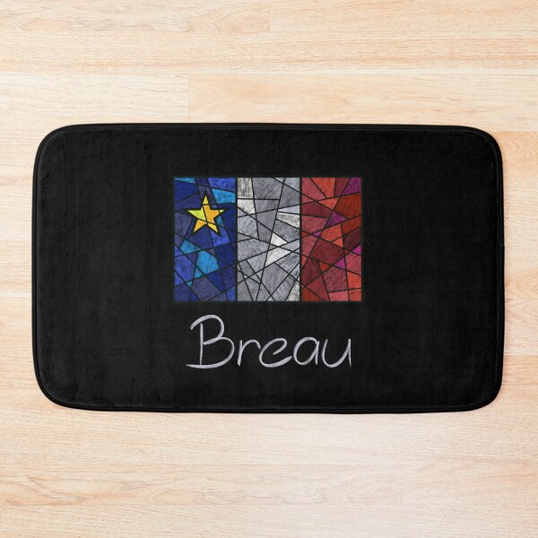 Item preview, Acadian Flag pastel mosaic Breau  - Drapeau acadien mosaïque pastel vitrail Breau designed and sold by ColoursOfFrance.