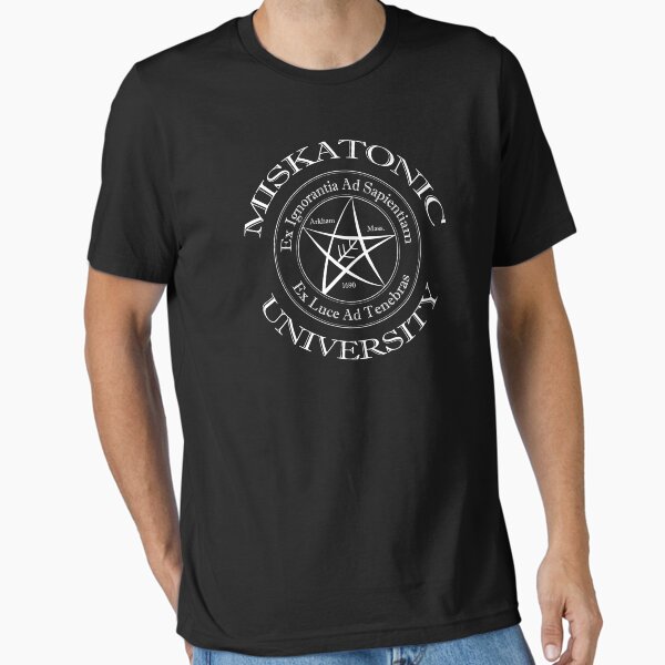 Vista previa del artículo con la obra «Logotipo de la Universidad Miskatonic», diseñado y vendido por AtlantianKing.