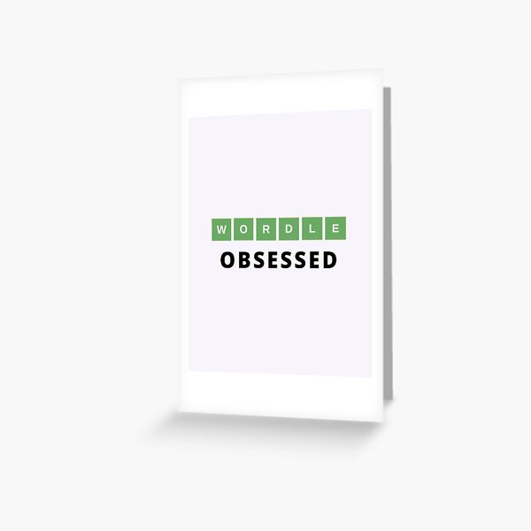 Vista previa del artículo con la obra «Wordle Obsessed Juego de rompecabezas en línea», diseñado y vendido por babyleafshop.