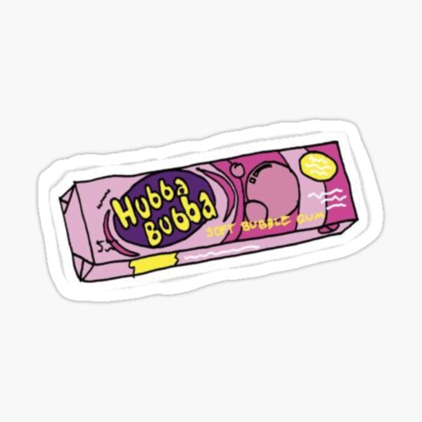 Hubba Bubba Gum Sticker For Sale By Eva Aestheticcc Redbubble