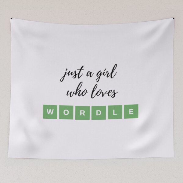 Item preview, Just A Wordle Girl Online Word Game designed and sold by babyleafshop.