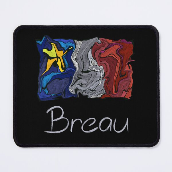 Item preview, Acadian Flag pastel liquid mosaic Breau - Drapeau acadien mosaïque liquide pastel vitrail Breau designed and sold by ColoursOfFrance.