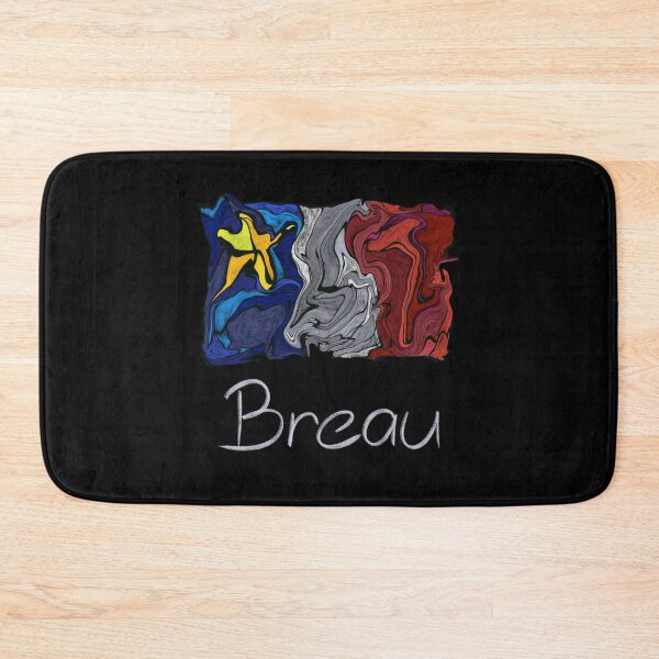 Item preview, Acadian Flag pastel liquid mosaic Breau - Drapeau acadien mosaïque liquide pastel vitrail Breau designed and sold by ColoursOfFrance.