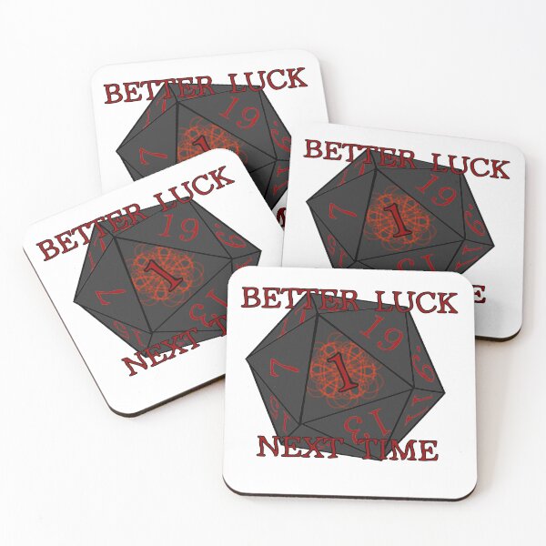 Item preview, D20: Better Luck Next Time designed and sold by FoxMintTea.