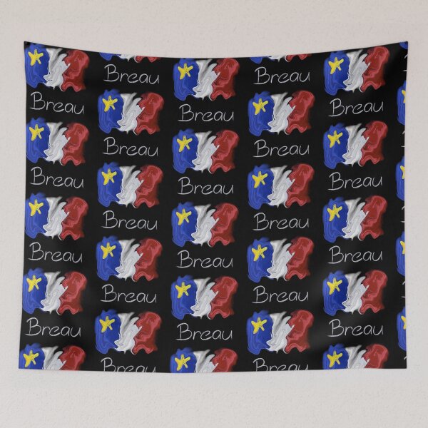 Item preview, Acadian Flag pastel liquid Breau - Drapeau acadien liquide pastel Breau designed and sold by ColoursOfFrance.