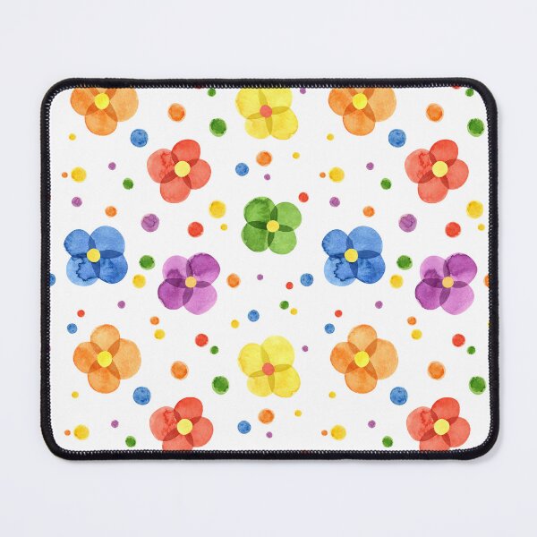 Item preview, Colorful Rainbow Flowers and Dots Clowncore Circuscore Kidcore designed and sold by PirateAvocado.