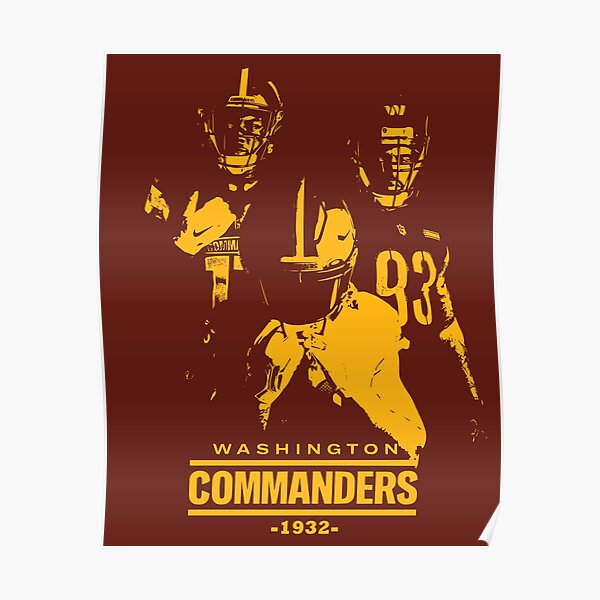 Washington Commanders Poster for Sale by DhanukaShamen