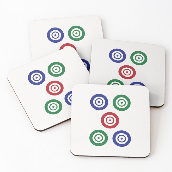 Item preview, Five Circle Wheel Dot Wu Tong 筒 Tile. It's Mahjong Time! designed and sold by teeworthy.