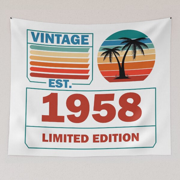 Item preview, Vintage Aged to perfection est 1958 designed and sold by Rami Khalifah.