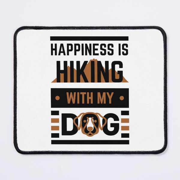 Artikelvorschau, Happiness Is Hiking With My Dog Adorable Pet Lovers Gift entworfen und verkauft von ANONYMOSHOP.