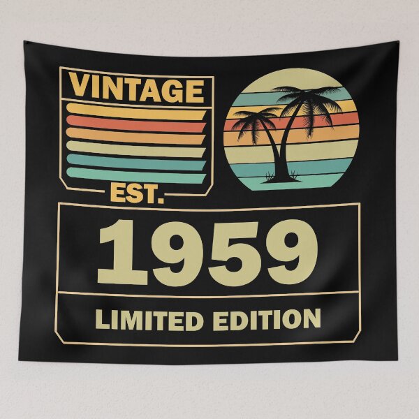 Item preview, Vintage Aged to perfection est 1959 designed and sold by Rami Khalifah.