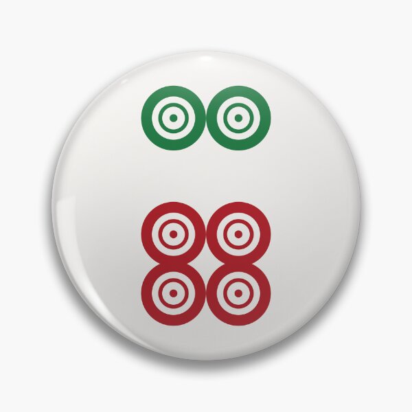 Item preview, Six Circle Wheel Dot Liu Tong 筒 Tile. It's Mahjong Time! designed and sold by teeworthy.