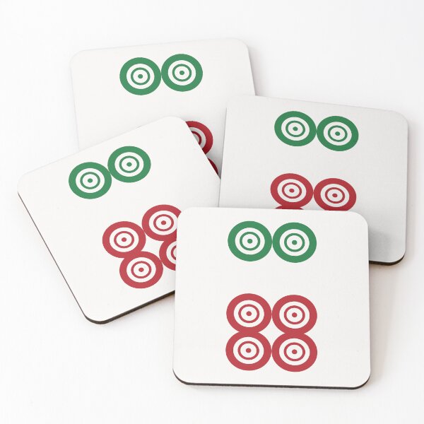 Item preview, Six Circle Wheel Dot Liu Tong 筒 Tile. It's Mahjong Time! designed and sold by teeworthy.