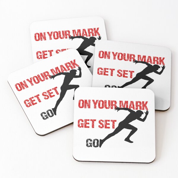 Item preview, ON YOUR MARK GET SET GO designed and sold by DomGDesign.
