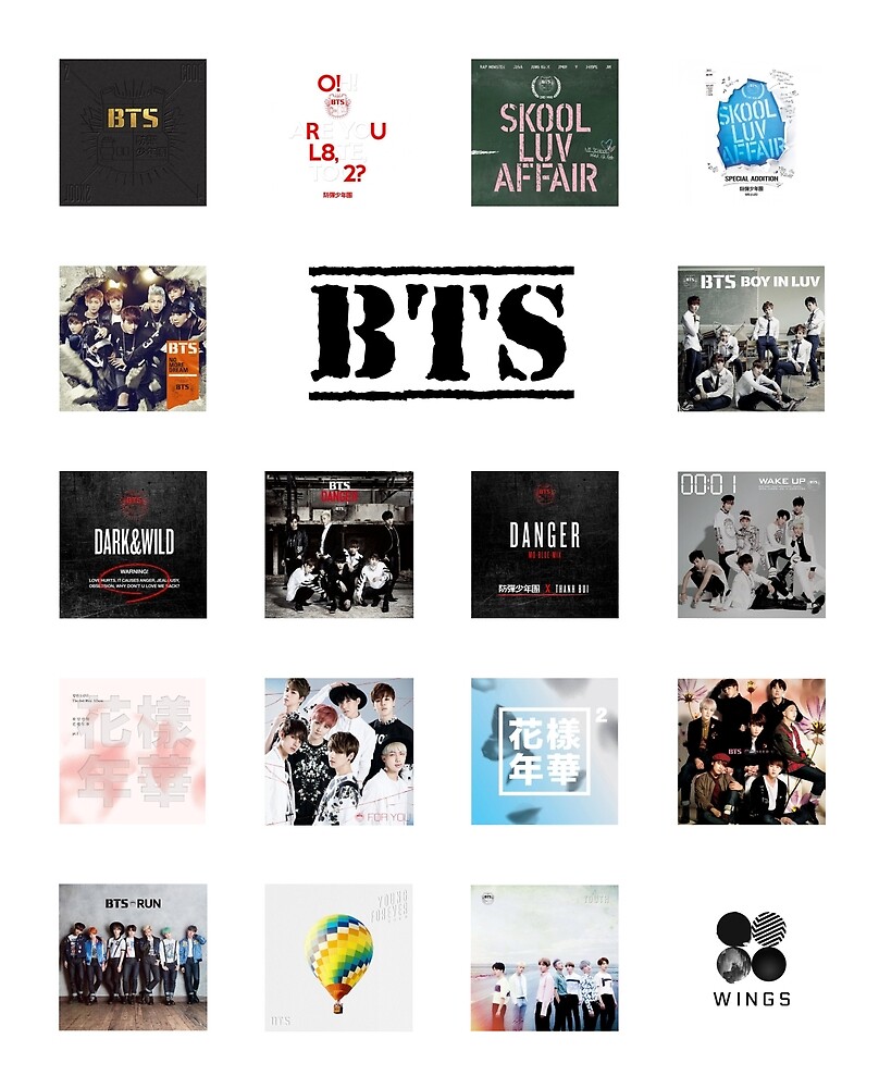 "BTS Albums" by hatz-p | Redbubble