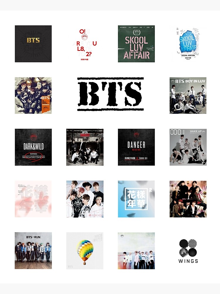 "BTS Albums" Poster by hatz-p | Redbubble