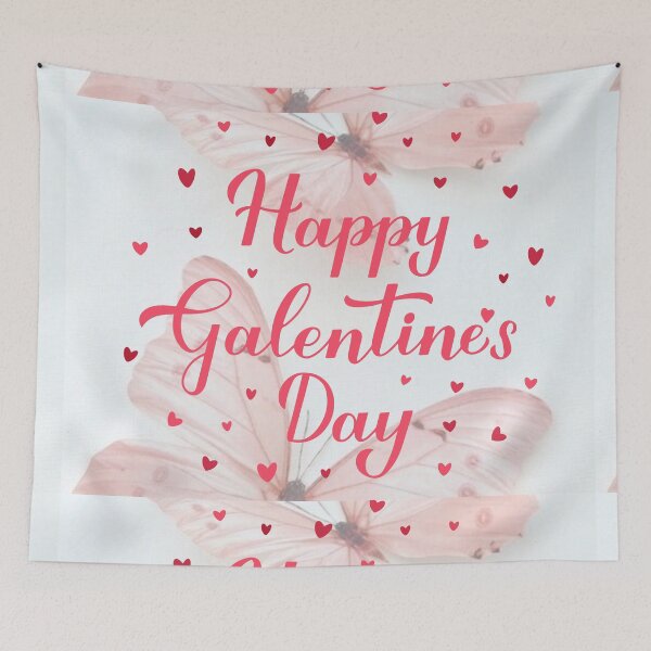 Item preview, Happy Galentine's Day with butterflies and hearts designed and sold by sweetees4u.
