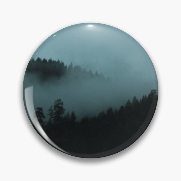 Item preview, Fog settled in trees on mountains designed and sold by grey-hand-art.