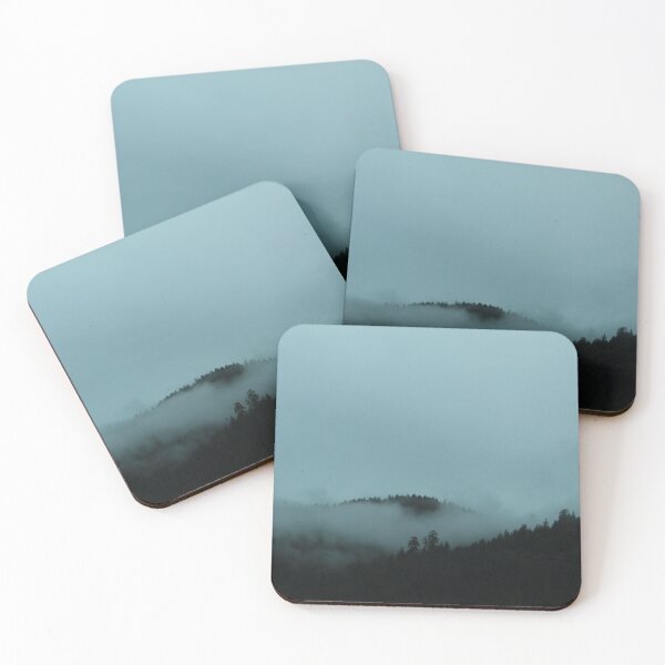 Item preview, Fog settled in trees on mountains designed and sold by grey-hand-art.