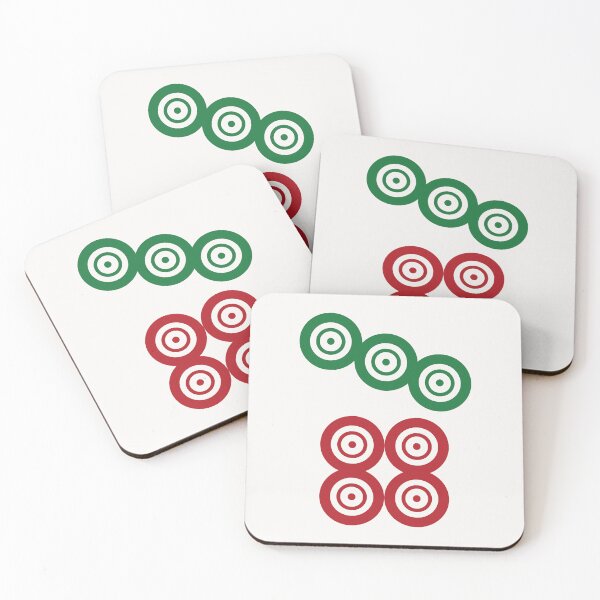 Item preview, Seven Circle Wheel Dot Qi Tong 筒 Tile. It's Mahjong Time! designed and sold by teeworthy.