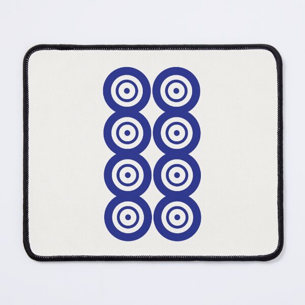Item preview, Eight Circle Wheel Dot Ba Tong 筒 Tile. It's Mahjong Time! designed and sold by teeworthy.