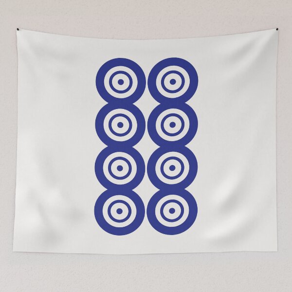 Item preview, Eight Circle Wheel Dot Ba Tong 筒 Tile. It's Mahjong Time! designed and sold by teeworthy.
