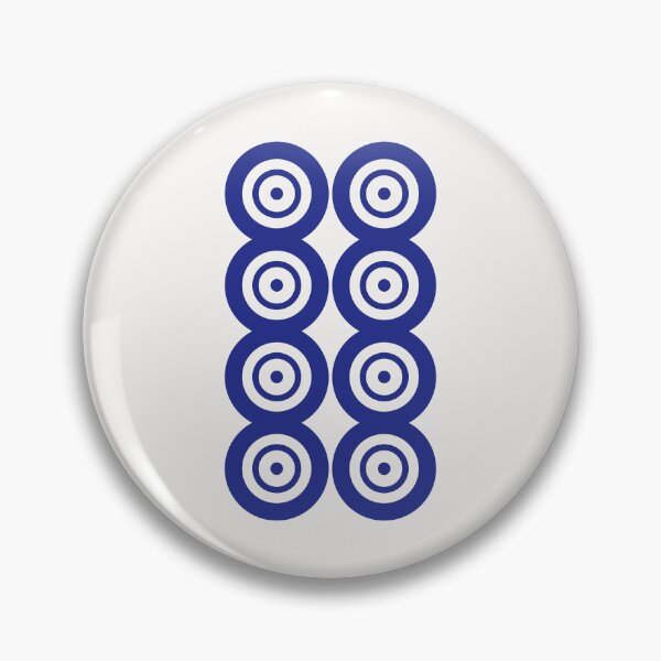 Item preview, Eight Circle Wheel Dot Ba Tong 筒 Tile. It's Mahjong Time! designed and sold by teeworthy.