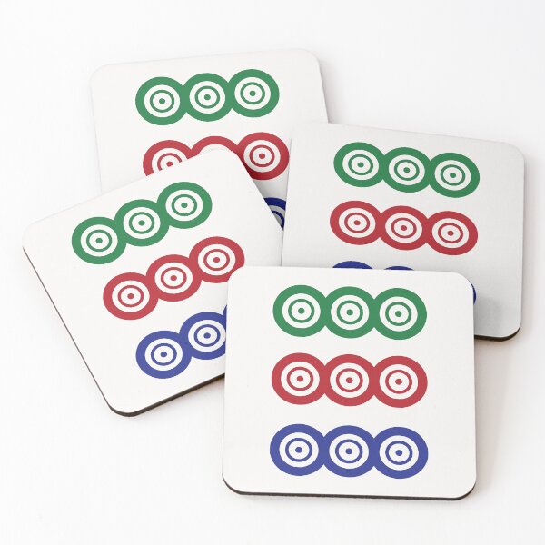 Item preview, Nine Circle Wheel Dot Jiu Tong 筒 Tile. It's Mahjong Time! designed and sold by teeworthy.