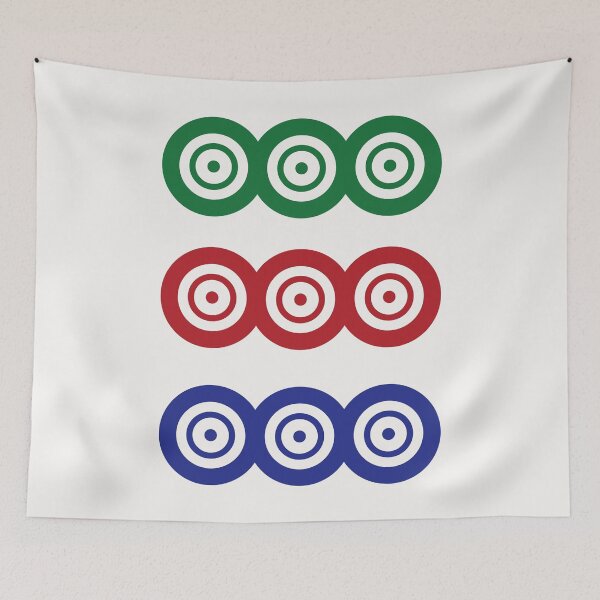 Item preview, Nine Circle Wheel Dot Jiu Tong 筒 Tile. It's Mahjong Time! designed and sold by teeworthy.