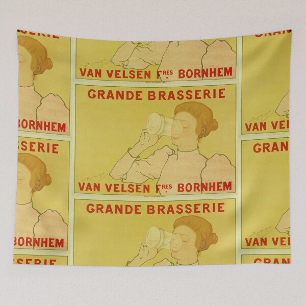 Item preview, Van Velsen Belgian Beer vintage ad with woman designed and sold by aapshop.