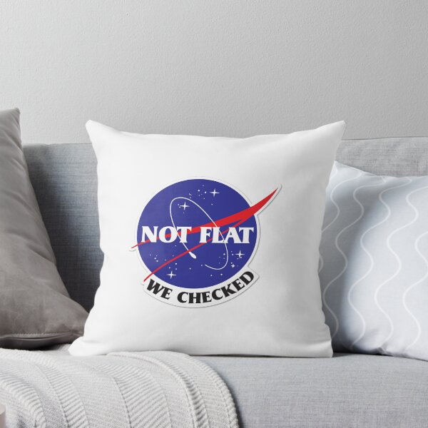 Item preview, Nasa Flat Earth T-ShirtNot Flat We Checked - NASA designed and sold by TirnaBurgh.