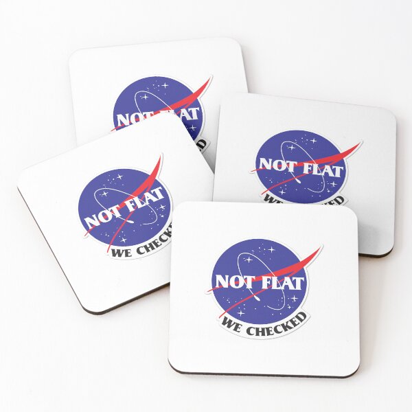 Item preview, Nasa Flat Earth T-ShirtNot Flat We Checked - NASA designed and sold by TirnaBurgh.