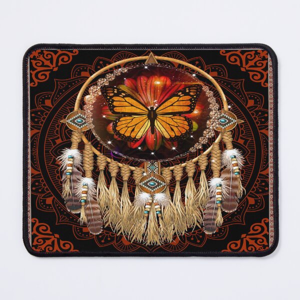 Item preview, Butterfly dreamcatcher with mandala designed and sold by LittleShop79.