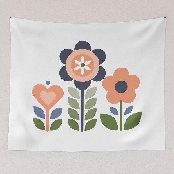 Item preview, Folk Flowers designed and sold by Mónica  Ferreira Eres.