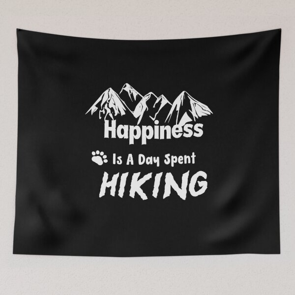 Item preview, Happiness Is A Day Spent Hiking Shirt, Hiking Shirt, Hiking Gift, Hiker Shirt, Hiking T-Shirt, Hiker Gift Climbing Shirt, Family Shirt designed and sold by Wonaso art.