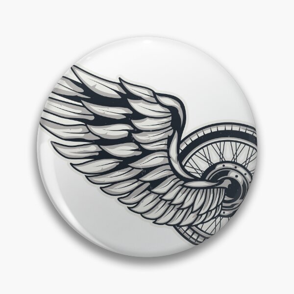 Item preview, Motorcycle wheel with wing designed and sold by thesmokeydogs.
