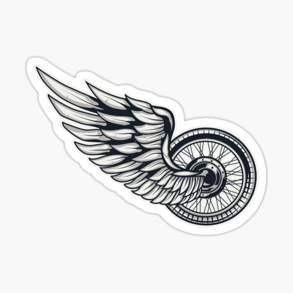 Piston with wings tattoo design Winged piston isolated racing symbol  monochrome tattoo vector vintage bike club icon car  CanStock