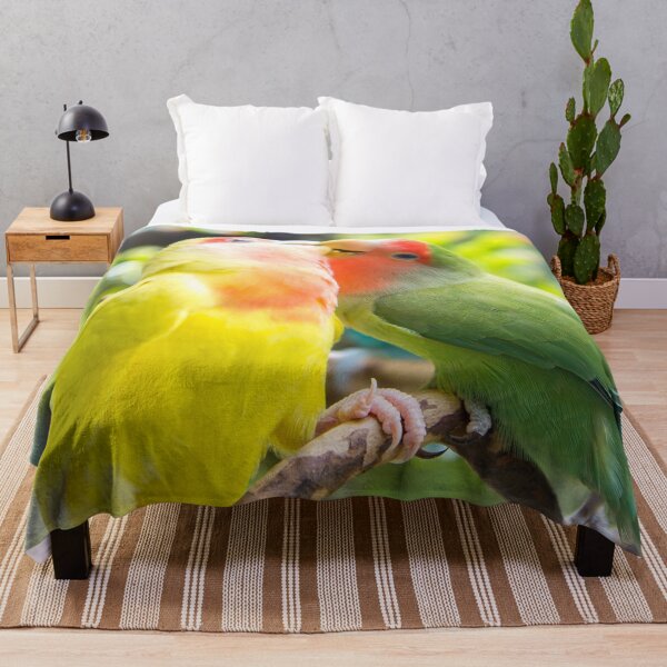 Item preview, Unique animal photography of A pair of loving rosy-faced lovebird designed and sold by AvonPerception.