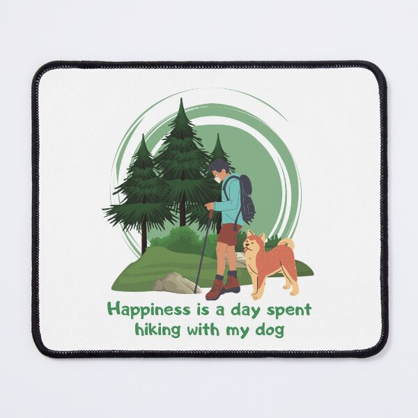 Item preview, Happiness Is A Day Spent Hiking With My Dog designed and sold by Ildar012.