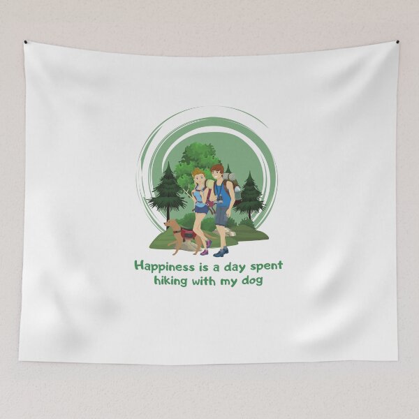 Item preview, Happiness Is A Day Spent Hiking With My Dog designed and sold by Ildar012.