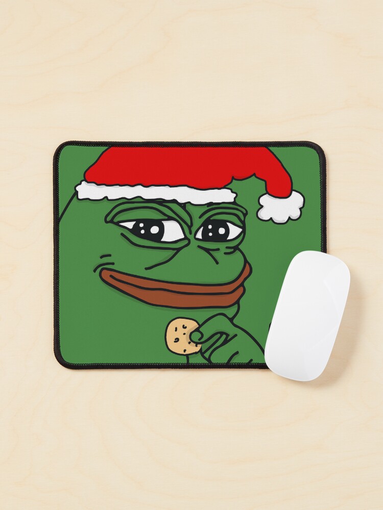 verschil rol Beneden afronden Pepe The Frog Santa Claus Christmas card smug face with cookies and milk HD  High Quality Online Store" Mouse Pad for Sale by iresist | Redbubble