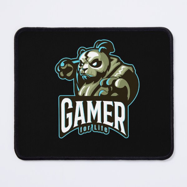 Item preview, Gamer for Life with Aggressive Panda Warrior designed and sold by PRIVARSHU.