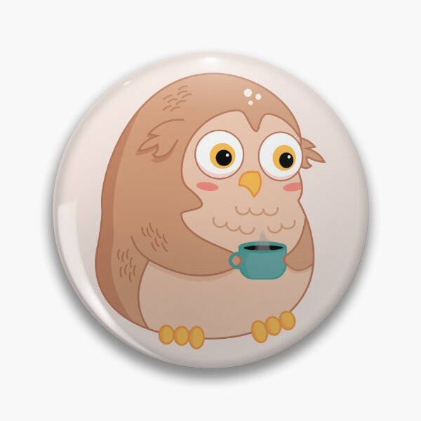 Item preview, Sleepy owl needs coffee kawaii design designed and sold by high5doodle.