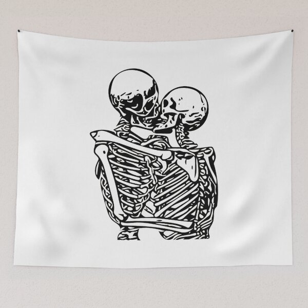Item preview, Kissing skeletons rib cage designed and sold by lostintimeinc.