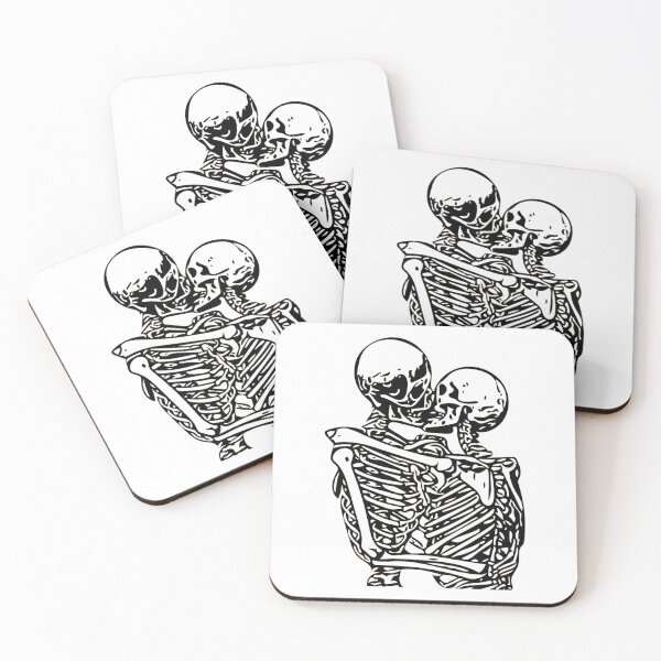 Item preview, Kissing skeletons rib cage designed and sold by lostintimeinc.