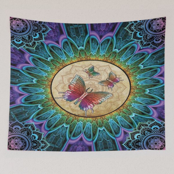 Item preview, Butterfly with sunflower hippie designed and sold by SweetThreads79.