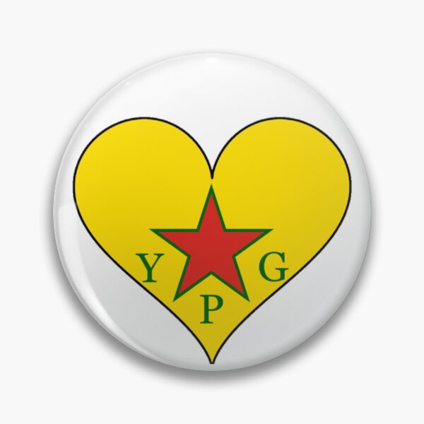 Item preview, YPJ Flag Heart Shaped  designed and sold by KurdishShops.