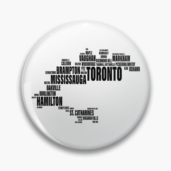 Item preview, Toronto Typography Map - GTA Golden Horseshoe City Fonts designed and sold by Tomas Munoz.